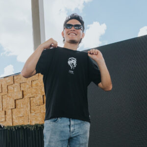 Playera en la línea de batalla aliento de vida